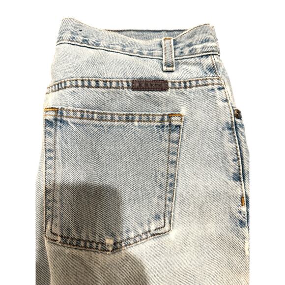 Liz Claiborne Vintage High Rise Mom Jeans 8 Light Wash Distressed 90s Denim - Picture 5 of 9